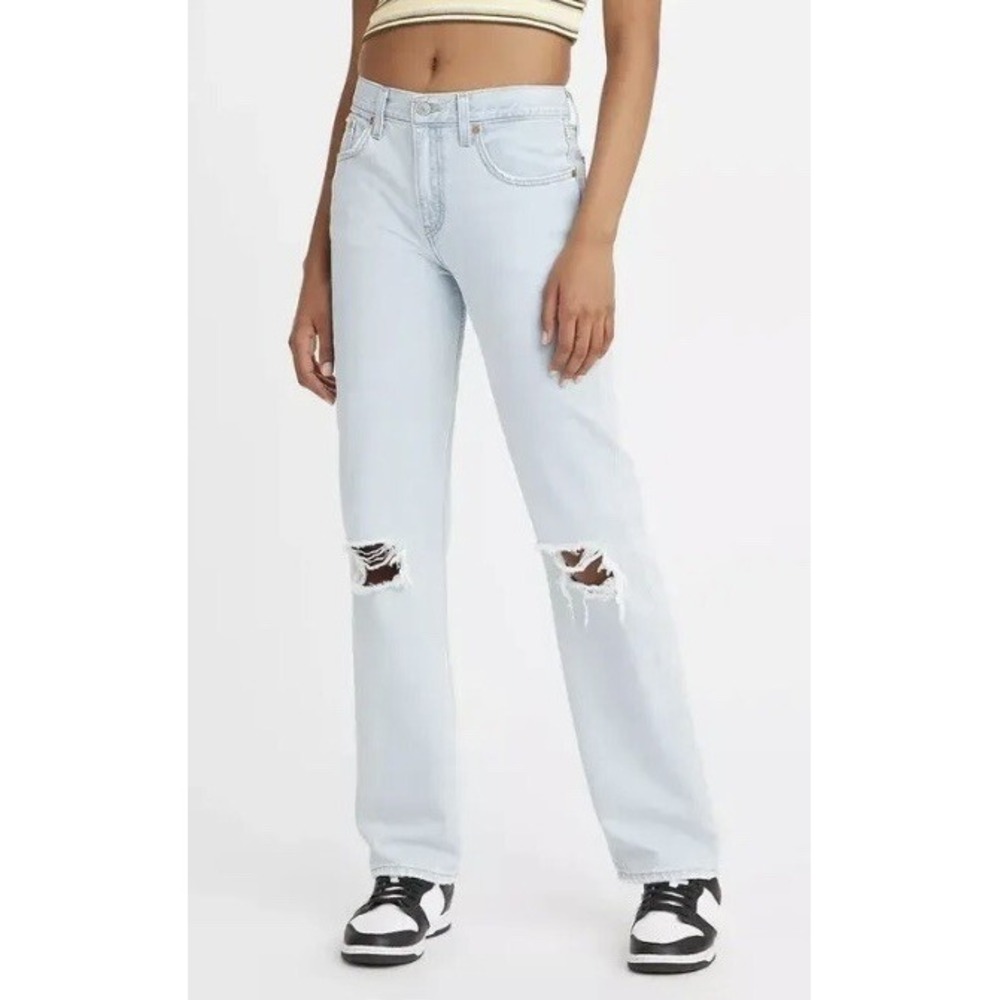 Levi's Women's Low-Rise Pro Straight Blue Jeans Light Wash Size 29 NWT New $70